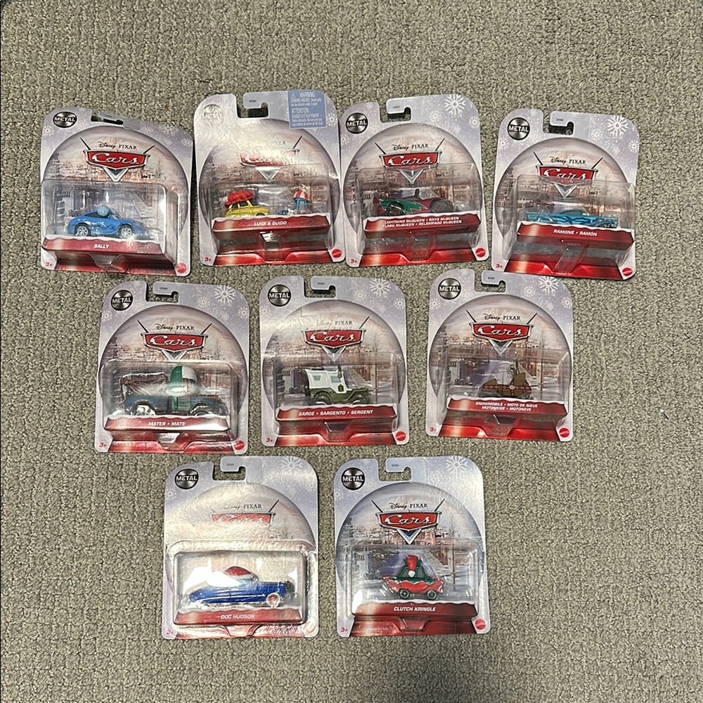 Disney Pixar Hot Wheels Cars Metal Die-Cast Toy Collection